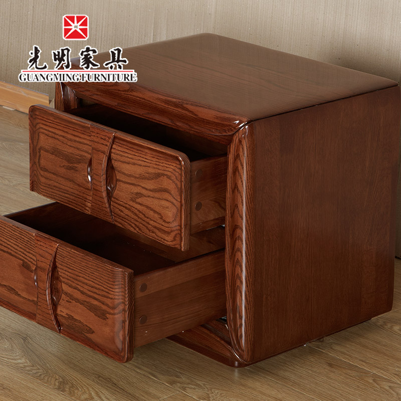 【光明家具】中式现代实木床头柜 808-1413-60