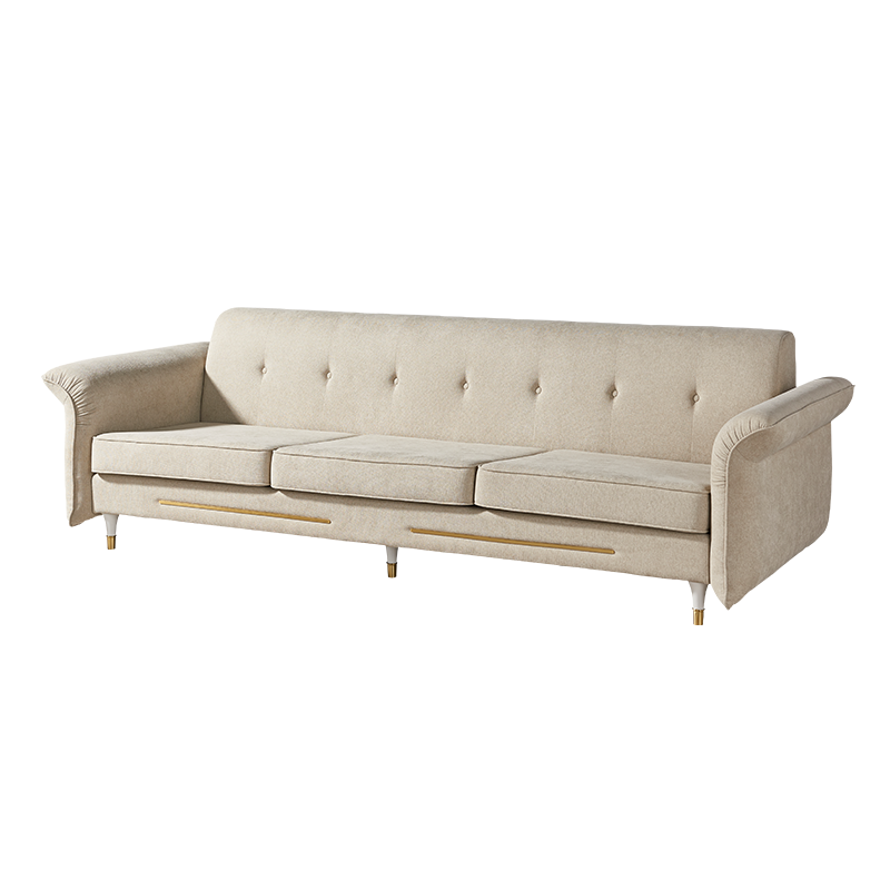 【光明家具】 实木沙发客厅沙发布艺沙发轻奢风格沙发三人位沙发 3817 沙发