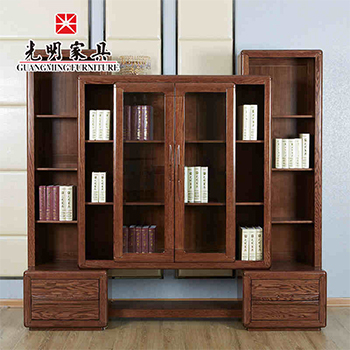 【光明家具】进口红橡木现代中式全实木书柜808-6311-225