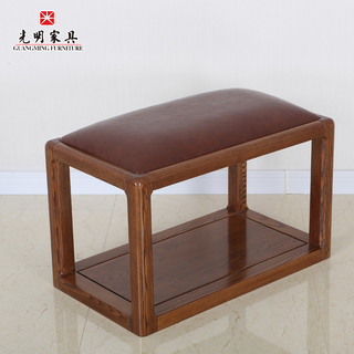 【光明家具】水曲柳全实木床尾凳 换鞋凳 现代中式床尾凳 398-1311-70