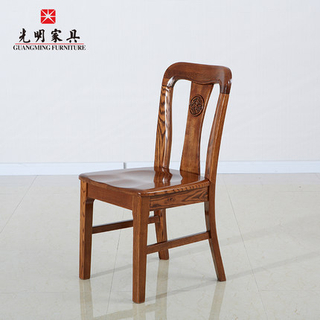 【光明家具】 全实木水曲柳餐椅 398-4301-46