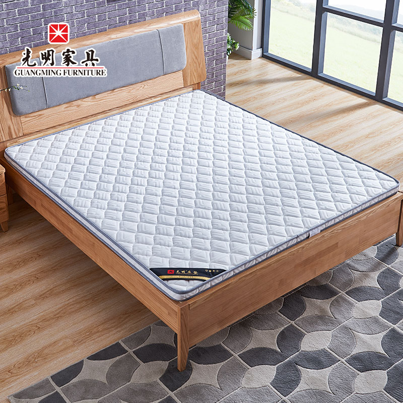 【光明家具】 可折叠 欧式折叠床垫 健康环保1.8米折叠床垫 6cm厚折叠床垫(无透气孔) 纵向(左右)折叠